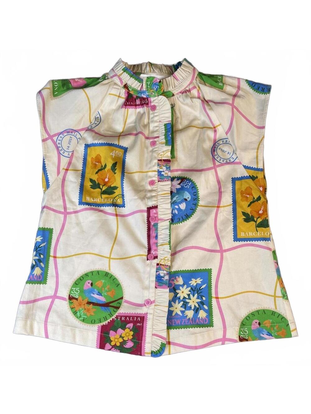 Alden Adair Birkin Top XS Postcard Print NWT